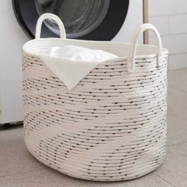 Cotton-Rope-Woven-Laundry-Basket