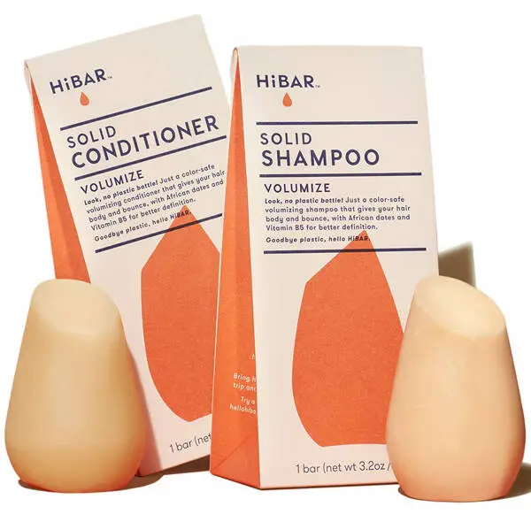 HiBar-Zero-Waste-Solid Shampoo-Bar-And-Conditioner-Bar-Set