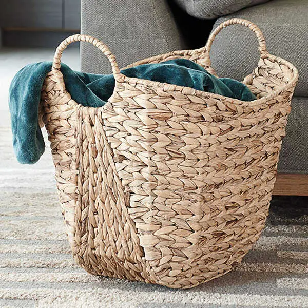 Household-Essentials-Water-Hyacinth-Wicker-Laundry-Basket