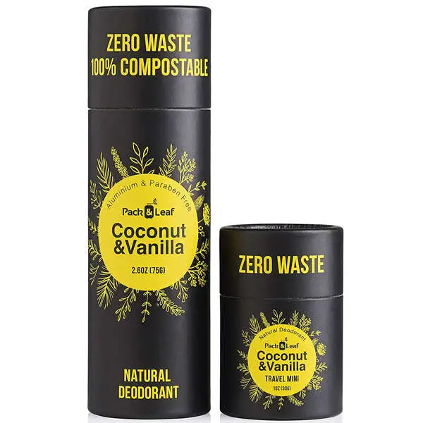 Pack & Leaf Zero Waste Deodorant Stick Set