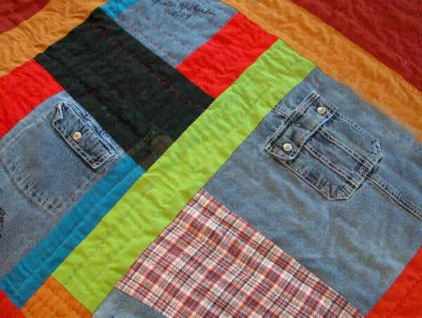 How-To-Sew-Old-Clothes-Into-A-Quilt