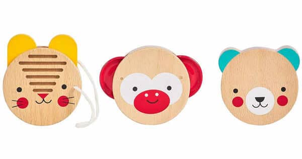 Petit-Collage-Animal-Non-Toxic-Wood-Percussion-Baby-Set