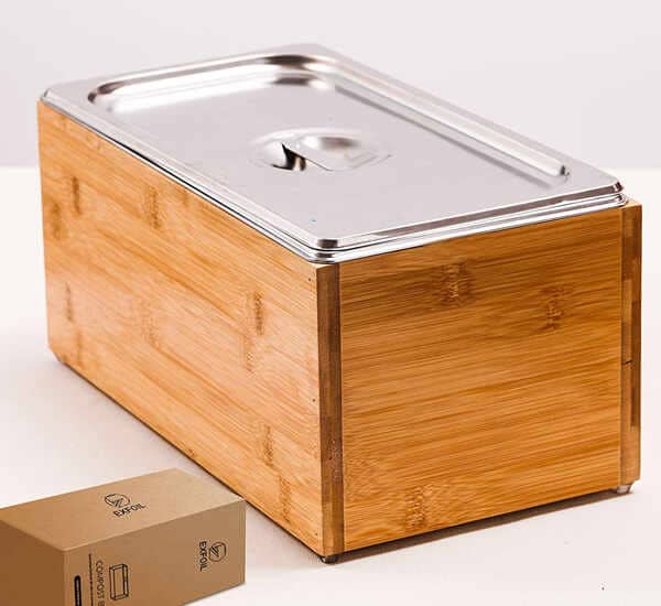 Exfoil-Stainless-Steel-Bamboo-Kitchen-Compost-Bin