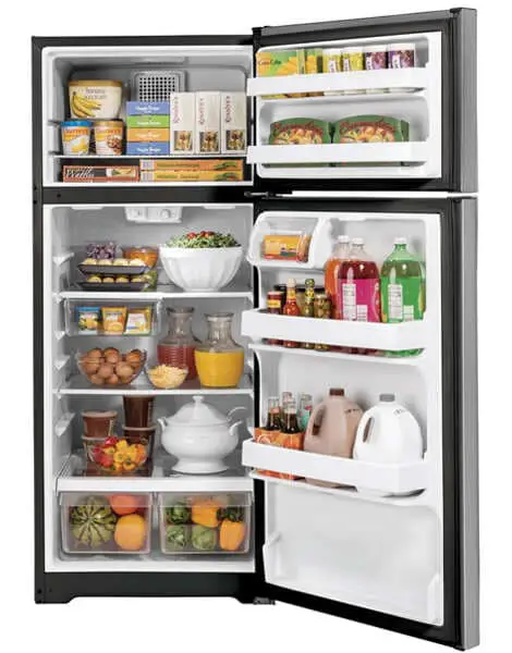 Most-Affordable-Refrigerators-GE-Top-Freezer
