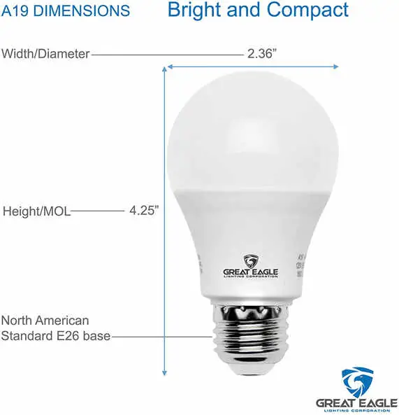 Image-Of-GREAT-EAGLE-60-Watt-Equivalent-LED-Light-Bulb