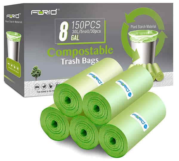 FORID 8 Gallon Compostable Trash Bags